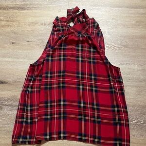 J. Crew Red and Black Plaid Shirt